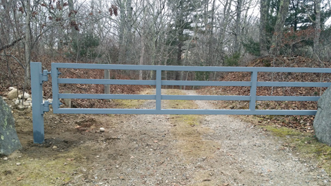Custom iron security gates, ornamental wrought iron entry gates, iron estate gates, driveway entry gates, MA, RI
