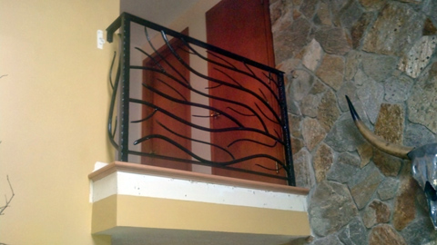 Interior railings, ornamental wrought iron rails, spiral staircases, iron hand rails, staircase railings, MA, RI